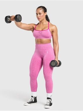 Gymshark Pink LIFT Seamless Leggings